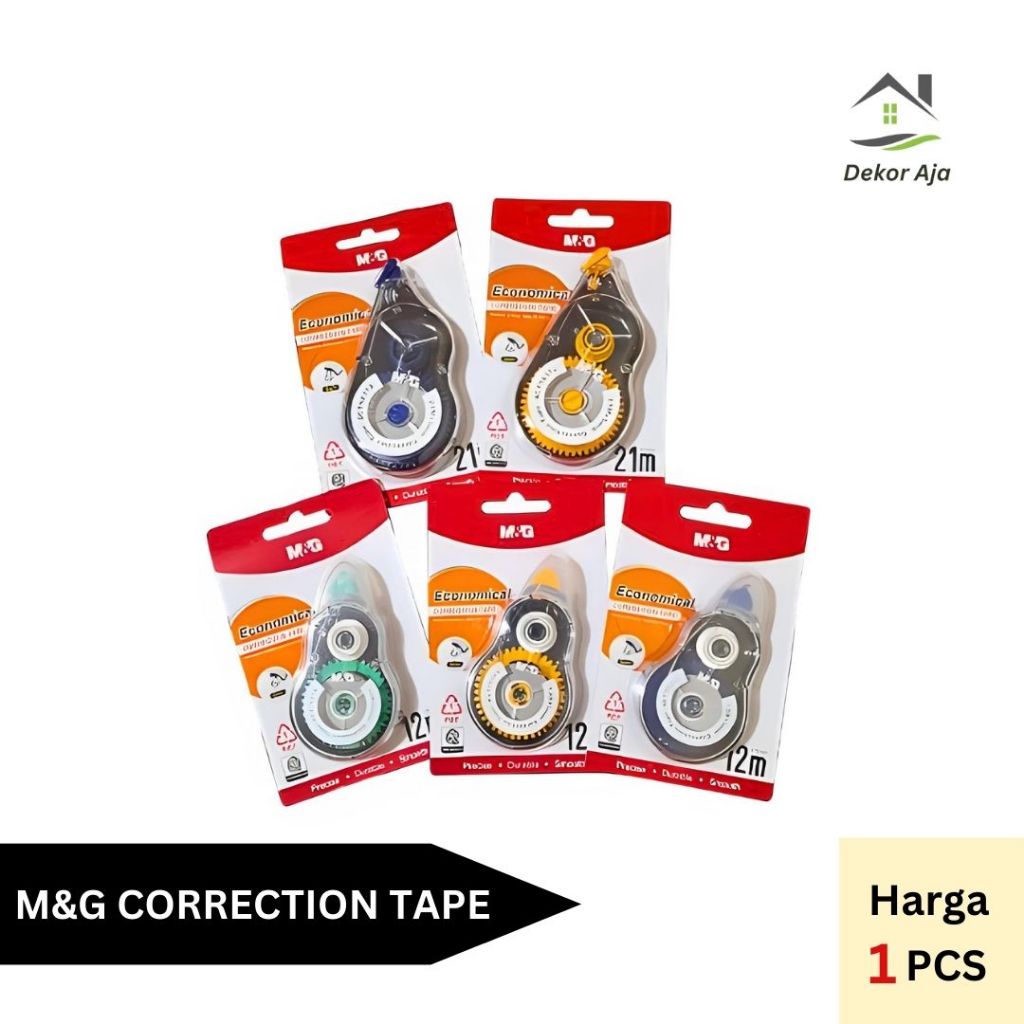 

[1PCS] M&G Economical Correction Tape / Stipo Kertas 21m/12m Ketebalan 5mm