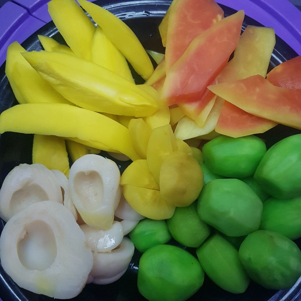 250 GR MANISAN BUAH KHAS CIANJUR ASINAN RUJAK BUAH MANGGA SALAK PEPAYA BENGKOANG KEDONGDONG BANGKOK 