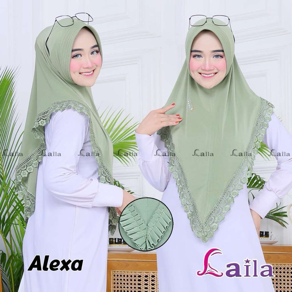 Hijab Instan Jersey Renda Laila