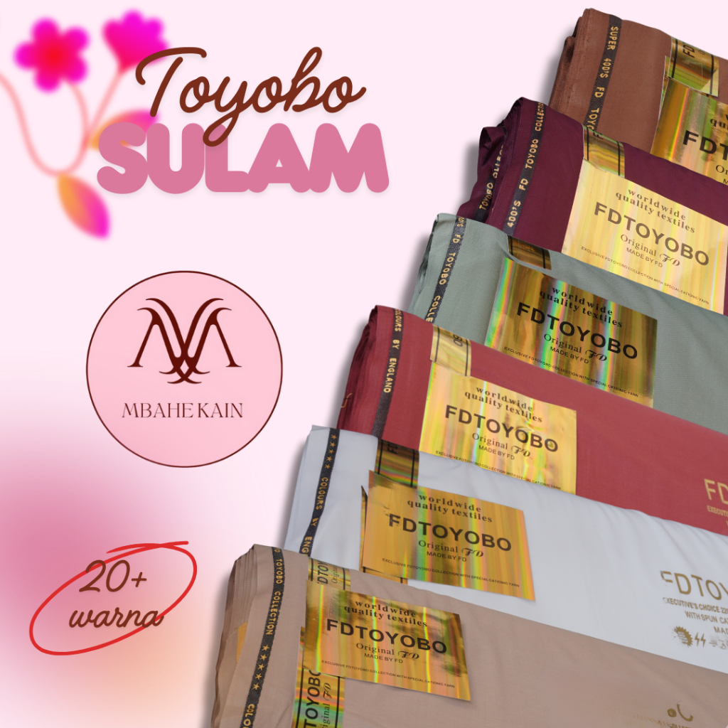 TERMURAH‼️Kain Toyobo Sulam Original 100% Eceran Meteran Murah Harga ½ Meter (BAHAN SERAGAM & CELANA
