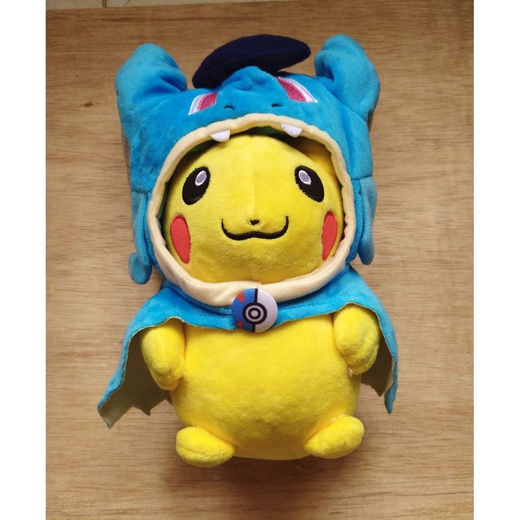 Boneka Pikachu Pretend Gyarados Pokemon Center Bekas 2014 Plush Toy