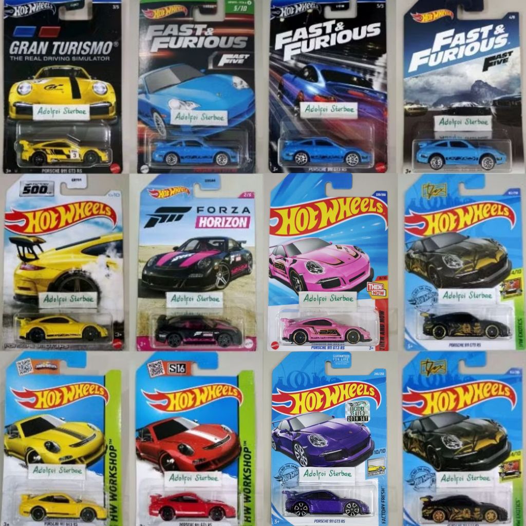 hotwheels hot wheels porsche 911 GT3 RS factory 500hp 500 hp 10/10 hw exotics workshop fresh factory