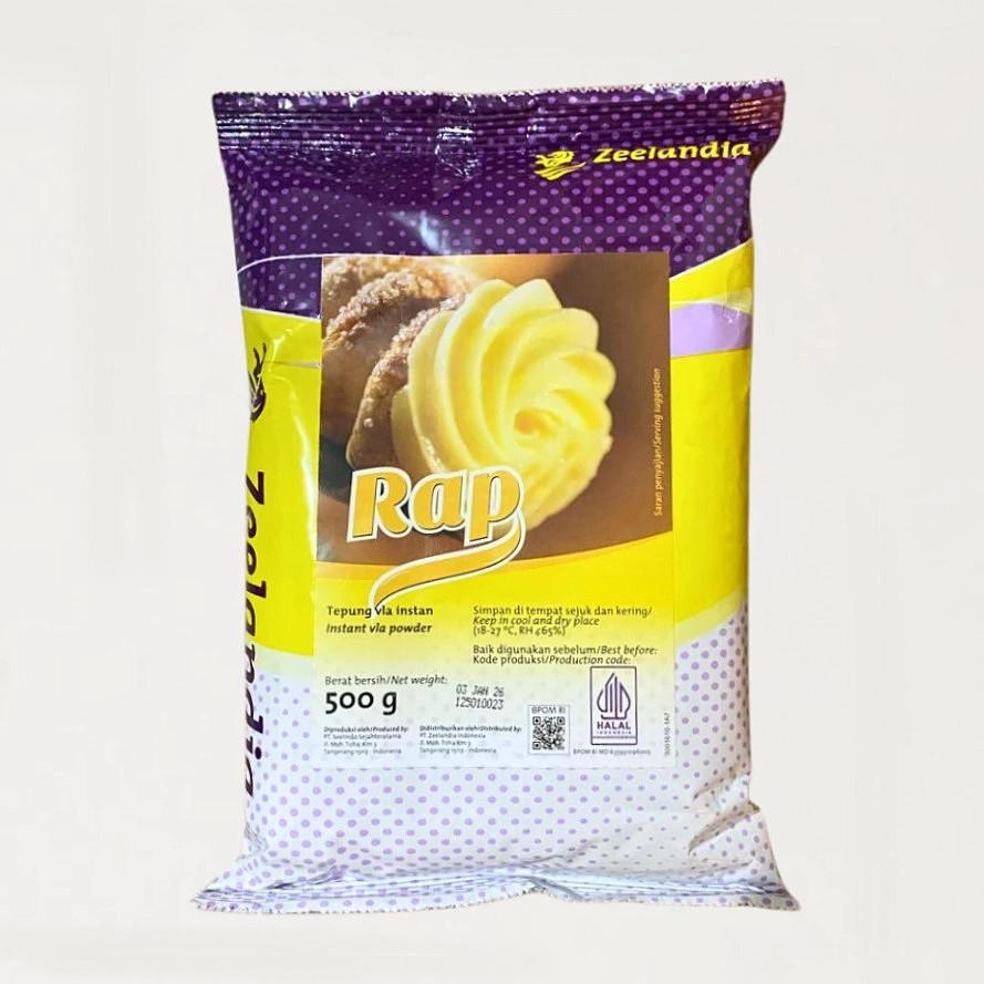 

Zeelandia Rap Custard 500gr – Bubuk Vla Instan - Custard Powder