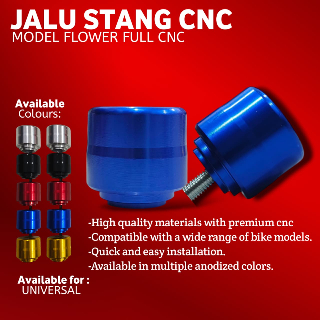 Jalu stang bulat bandul stir universal beat deluxe vario scoopy genio beat karbu jupiter vega r supr