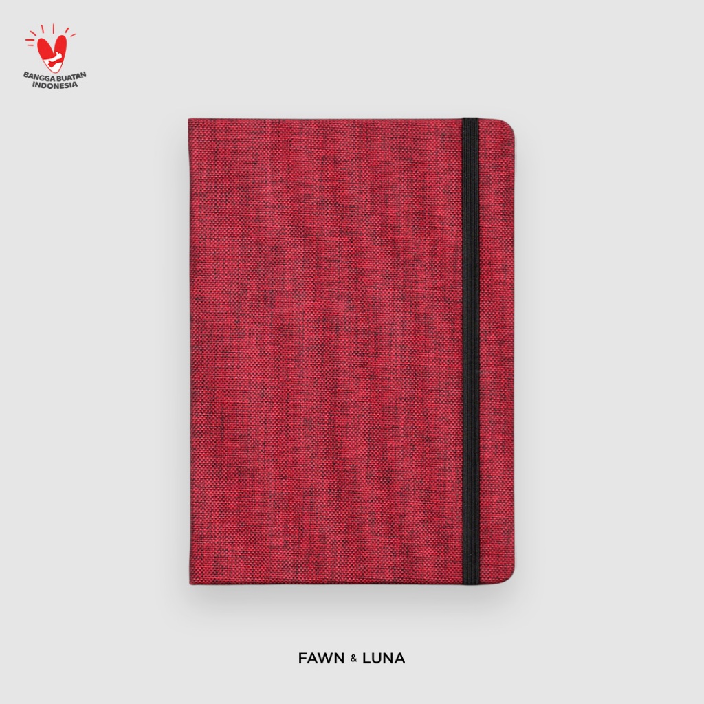 

Fawn & Luna - RUBY RED - Notebook Large A5 - Buku Jurnal/Agenda/Diary/Catatan