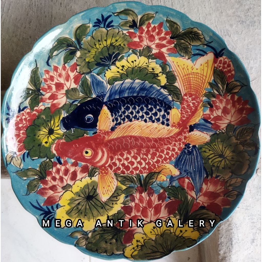 PIRING HIASAN DINDING ANTIK DIAMETER 42CM