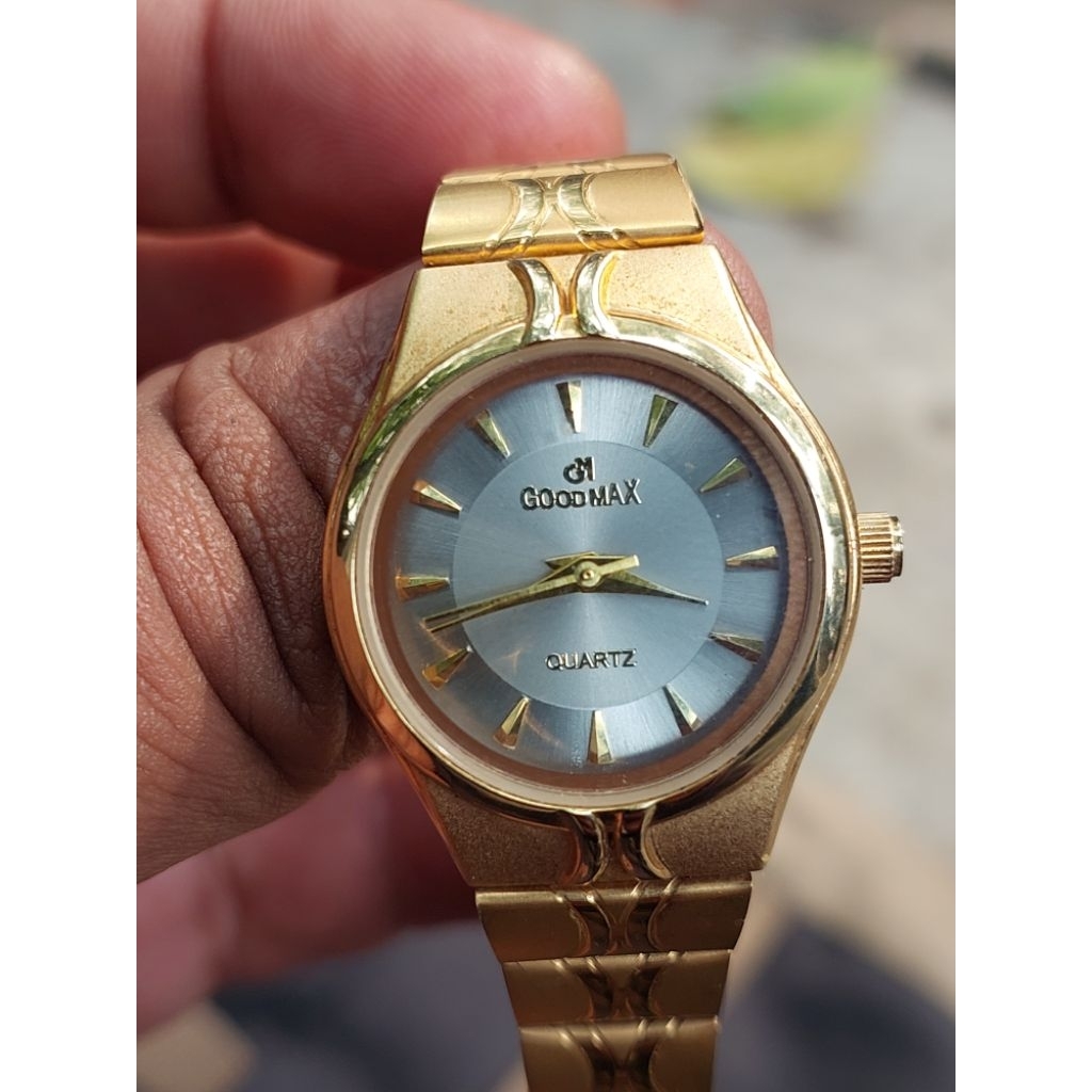 jam tangan Jadul wanita Good MAX gold plate sangat Langkah