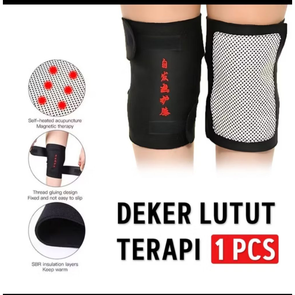 1 pcs Deker lutut alat terapi magnetic lutut penghilang nyeri lutut dan dengkul