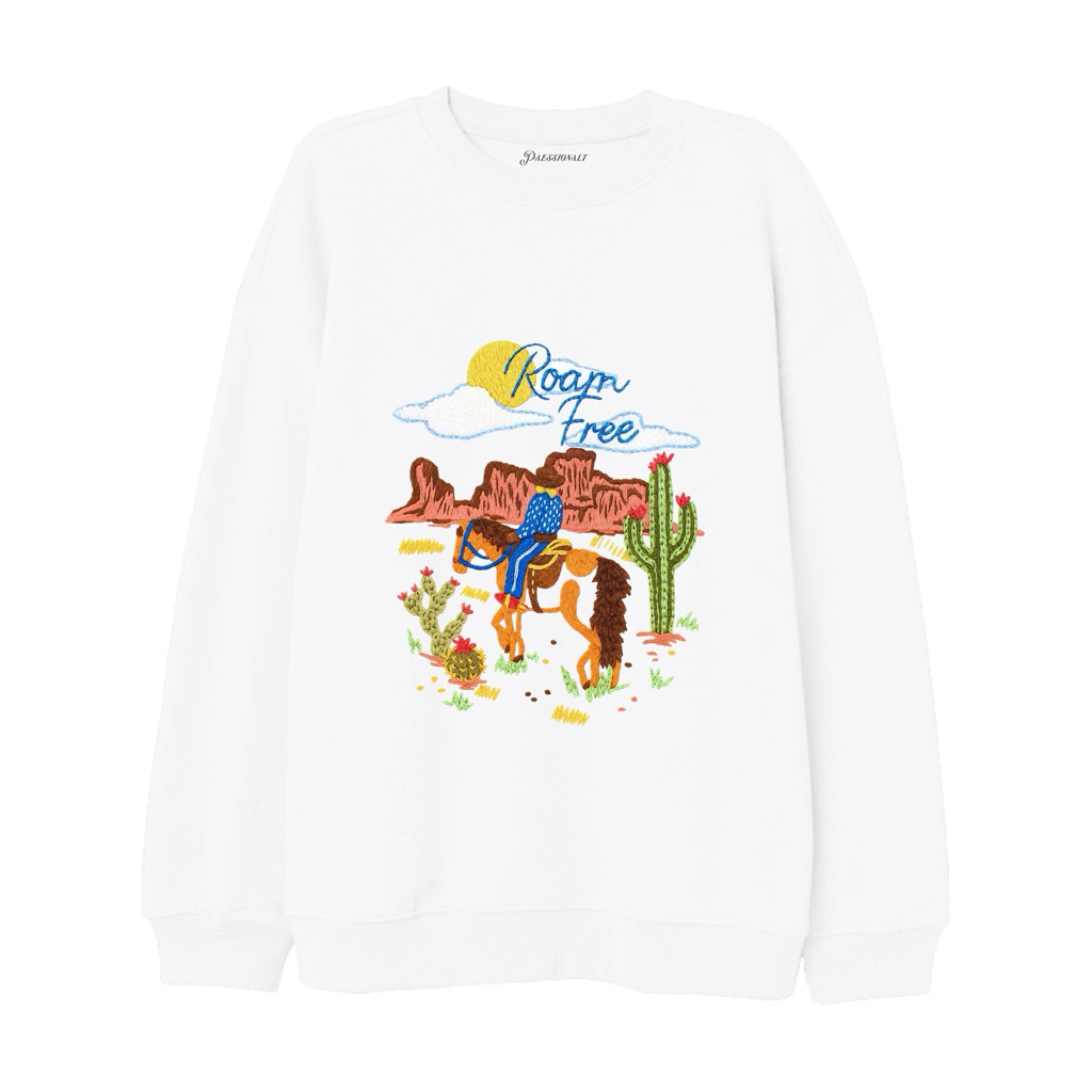 PAXTON CREWNECK - Unisex Graphic Printed Oversized Sweatshirt Sweater Cowboy Texas Country Club Rode