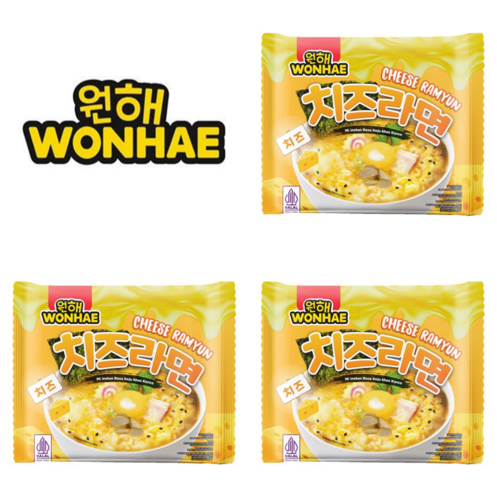 

Wonhae Mi Instan Rasa Keju khas Korea Cheese Ramyeon 120 Gr
