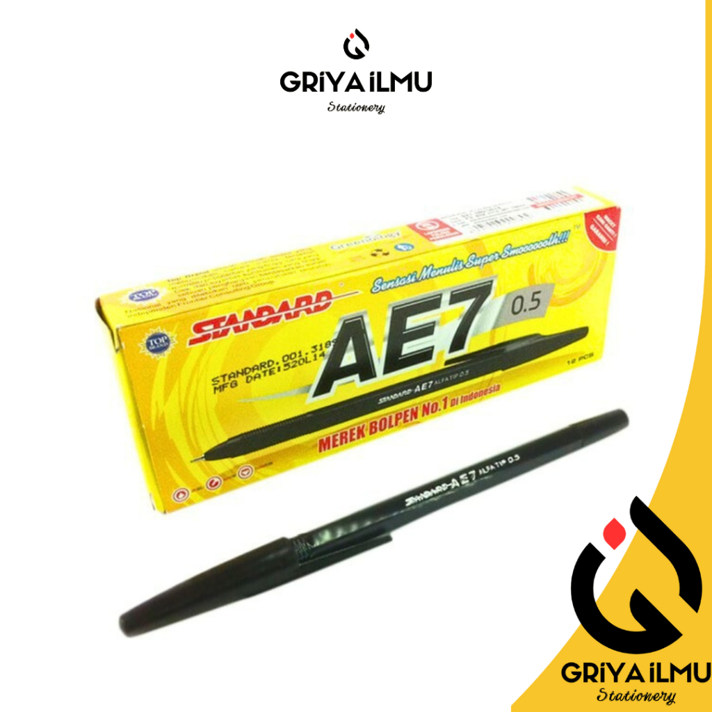 

Bolpoin STANDAR AE7 0.5mm Hitam (024121)