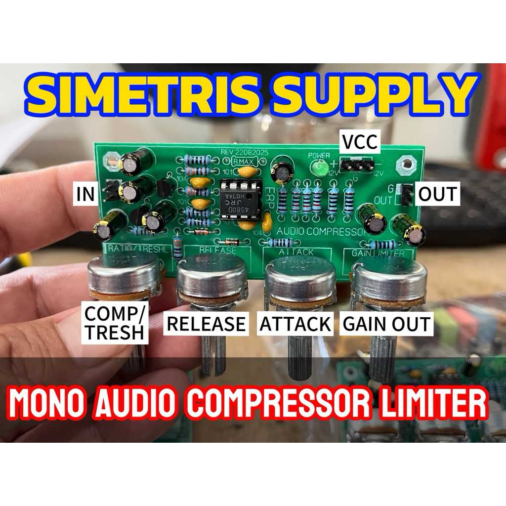 Tegangan Simetris KIT AUDIO COMPRESSOR LIMITER MONO