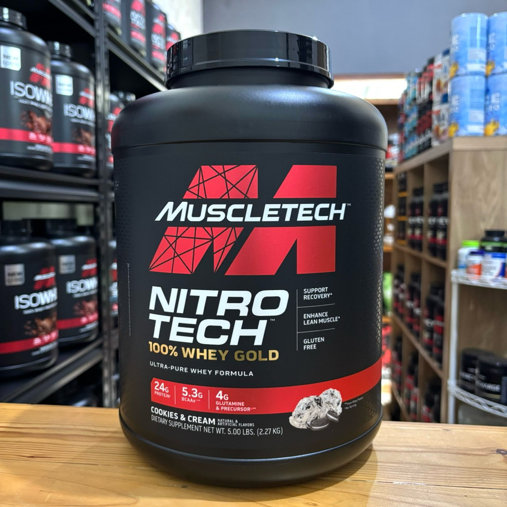 Muscletech nitro tech whey gold 5lbs whey protein nitrotech whey gold standard