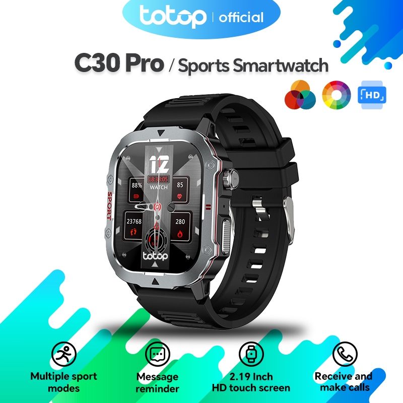 Totop SmartWatch C30Pro Sports Bluetooth Smartband 2.19 inch HD Screen Full Touch Bluetooth Call Jam