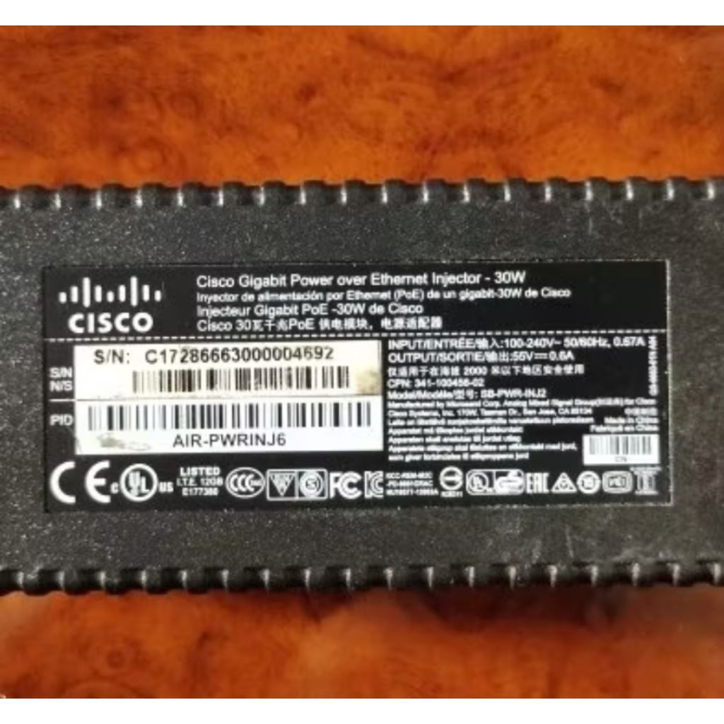 Cisco Injektor Poe Gigabyte