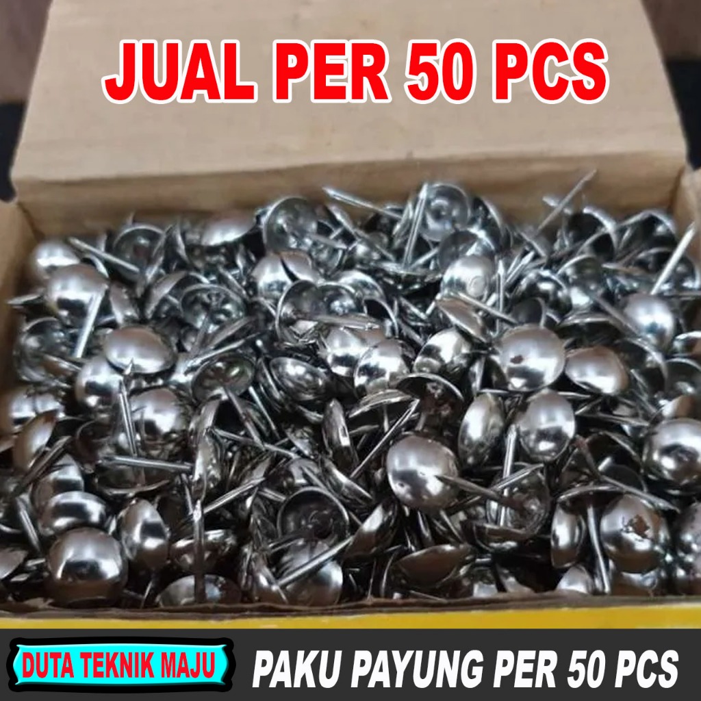 50 PCS Paku Payung Kecil 5/8 Inch 1,5CM Kupu Kupu / Paku Jamur 1,5 cm
