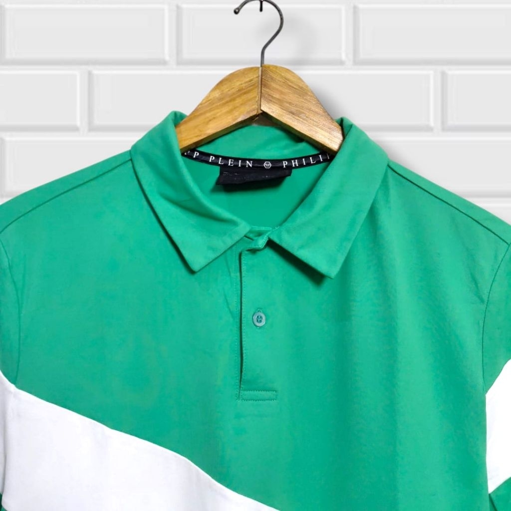 [RL.177] PHILIPP PLEIN GOLF Kaos olahraga berkerah pria pakaian olahraga golf pria