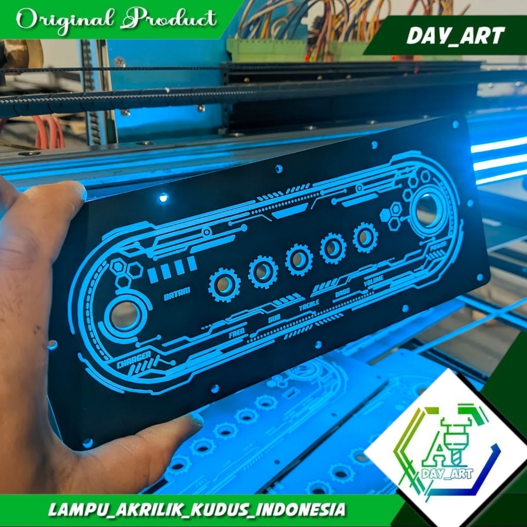 Panel Tune Control Akrilik Tembus Lampu Seri ZK-TB21/ZK ST21