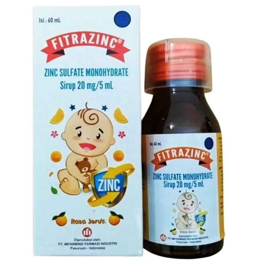 FITRAZINC Sirup  - Zinc Sulfate Monohydrate 20mg /5ml (60ml)