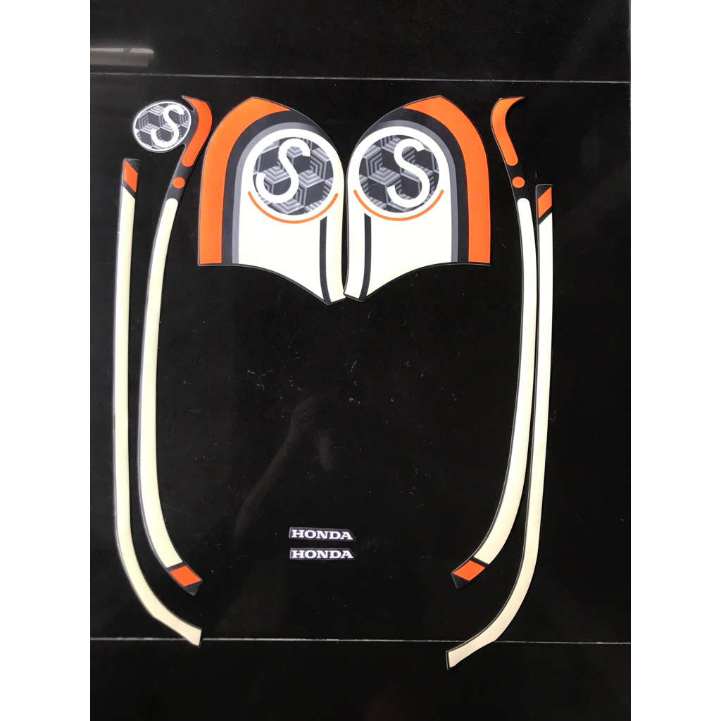 STRIPING STIKER SCOOPY FASHION 2022 BLUE BIRU DOFF MATE