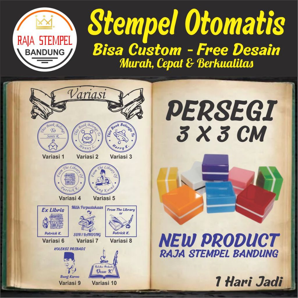 

STEMPEL FLASH KOLEKSI BUKU PERPUSTAKAAN UKURAN 32X32MM