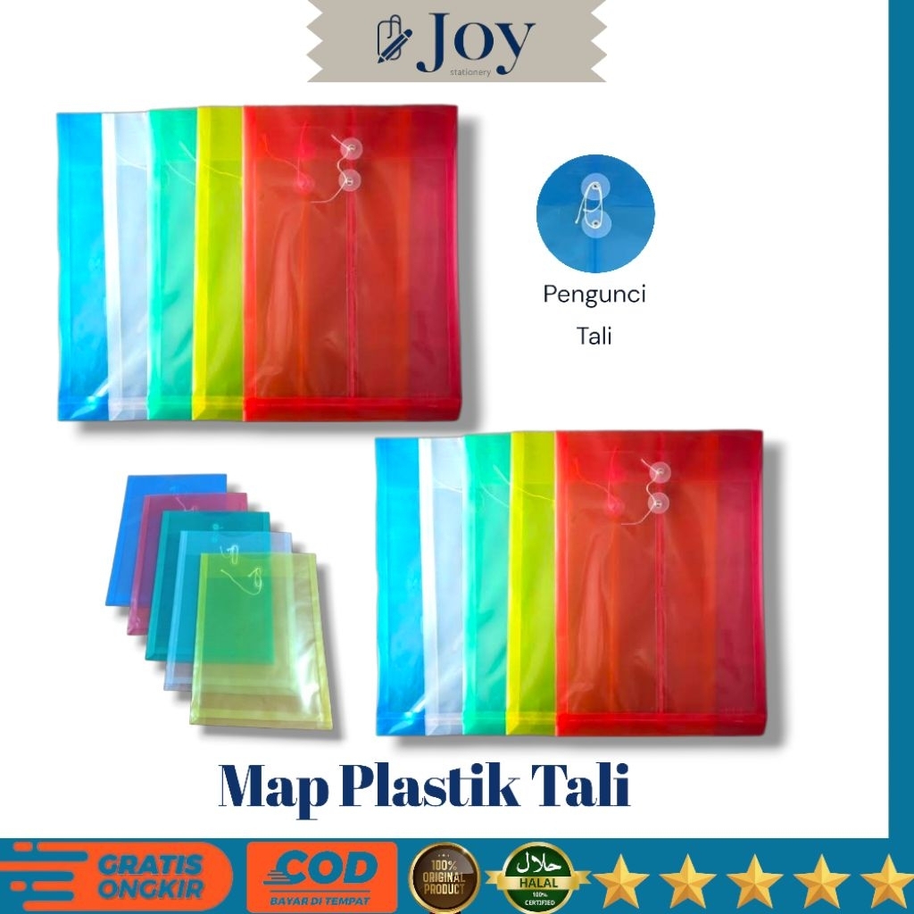 

Map Tali Plastik Folio/F4/Legal Isi 12 Pcs (1 Lusin)