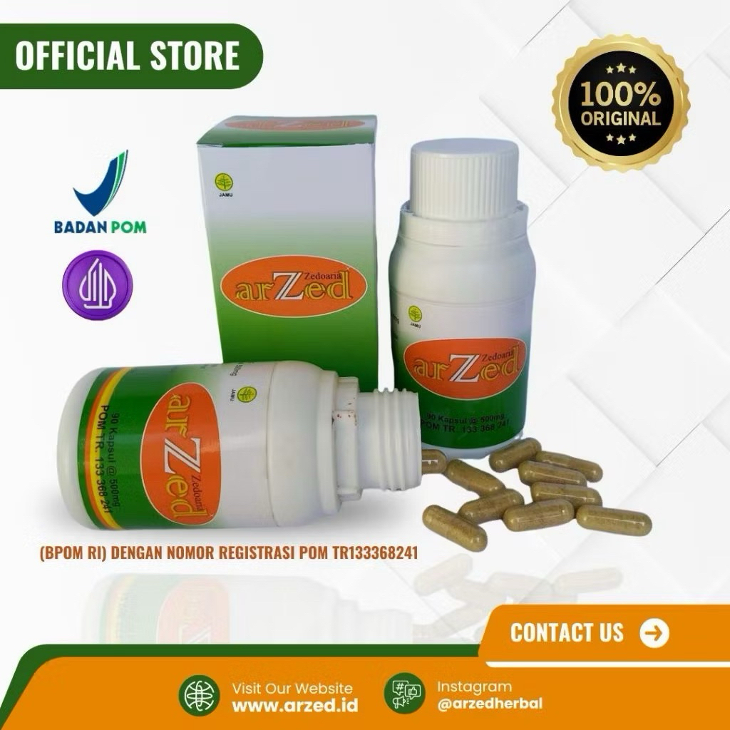 Arzed Herbal Anti Kanker | Arzed Zedoaria | Obat Herbal Alami