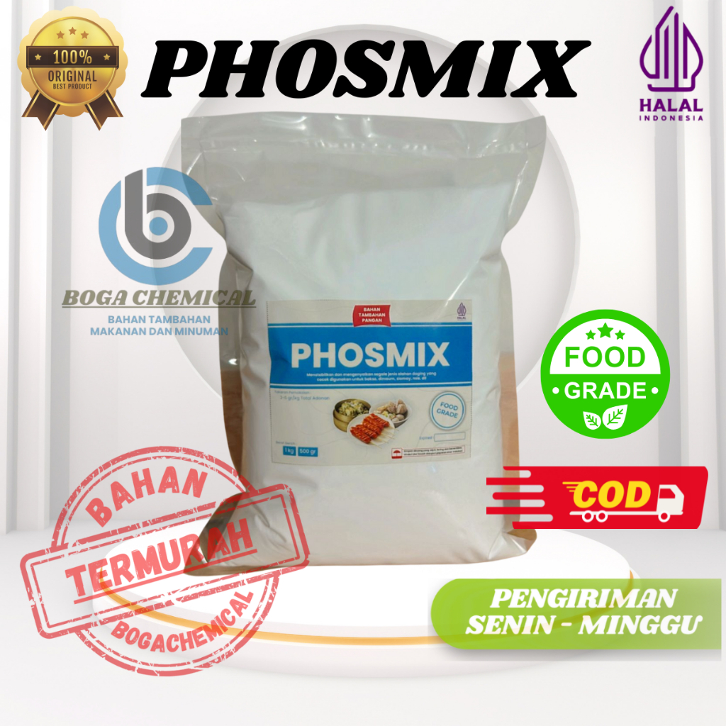 

#1kg# PHOSMIX – Pengenyal // Pengikat air// Penstabil Bakso Premium untuk Olahan Daging