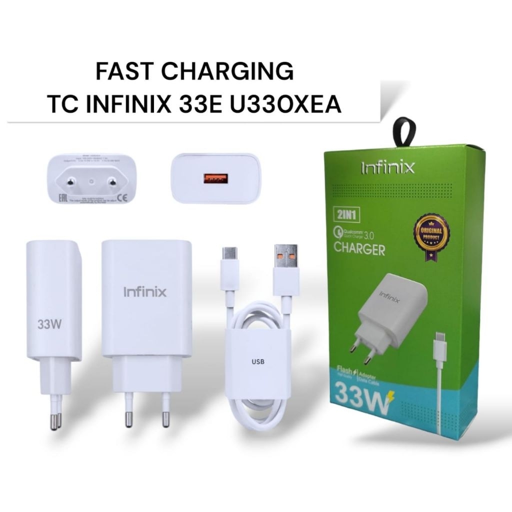 TRAVEL CHARGER INFINIX/FAST CHARGING 33WATT MICRO