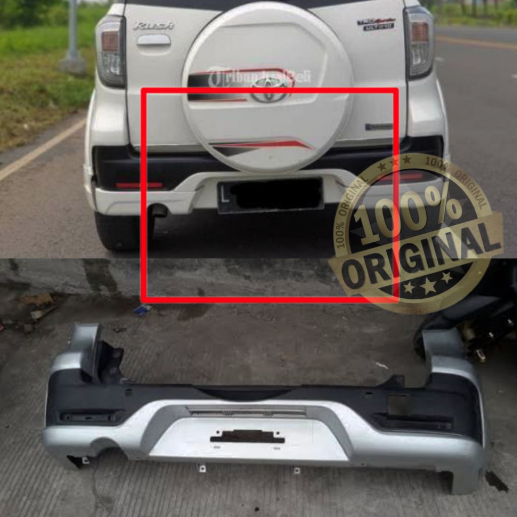 bumper bemper belakang toyota rush terios 2016 2017 original copotan