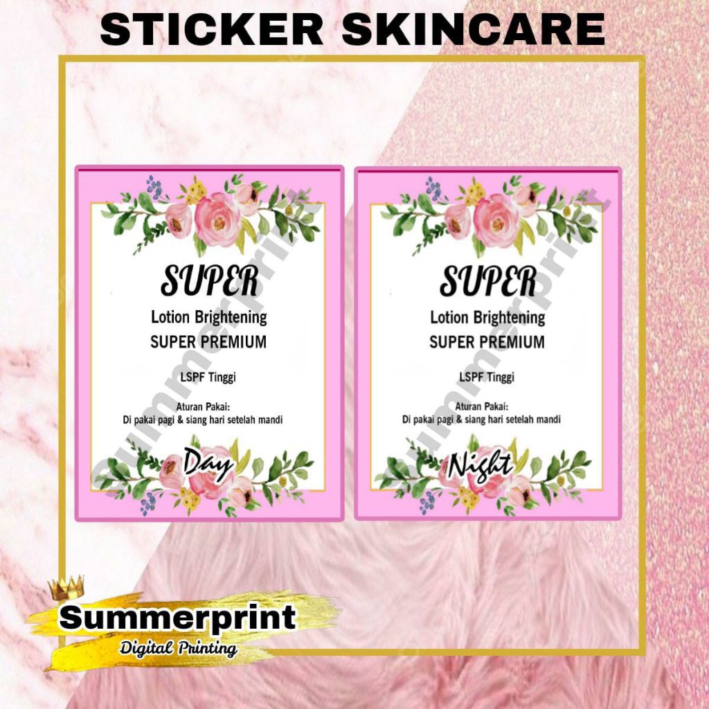 

STIKER PRODUK SKINCARE BISA CUSTOM TULISAN
