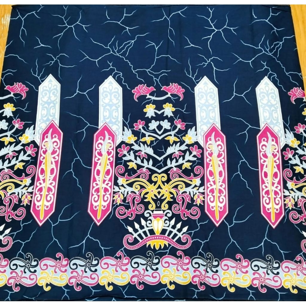 ( Original ) Kain batik solo alusan motif dayak seri