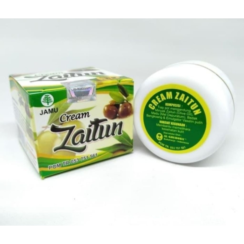 Cream Zaitun Al Ghuroba 10 gram Menghaluskan Kulit Wajah