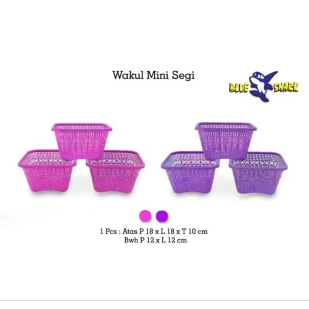 Wakul kotak mini / Wakul mini segi / Besek plastik / Besek souvenir