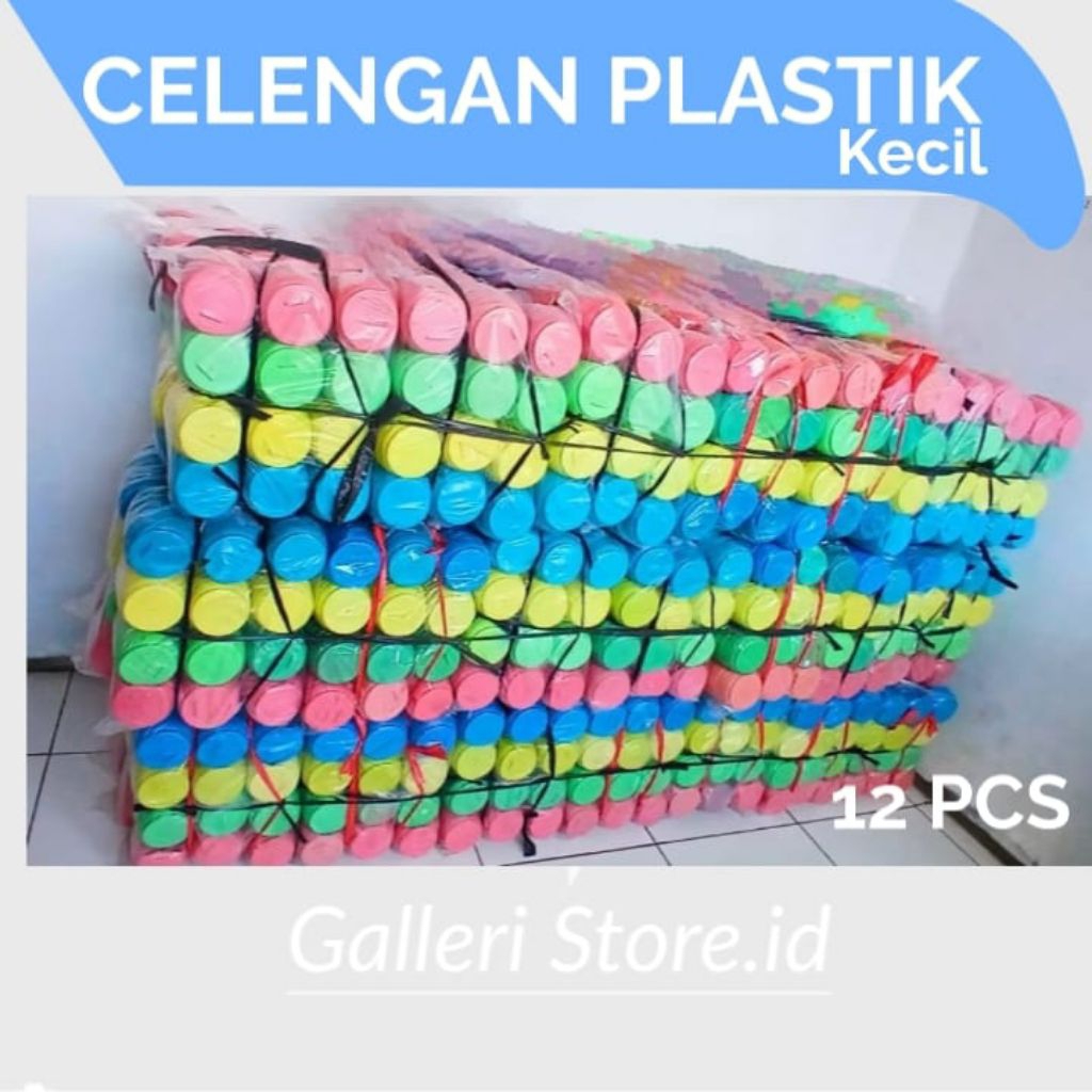 Terlaris 1 LUSIN CELENGAN PLASTIK UKURAN KECIL - Kualitas Tebal Termurah