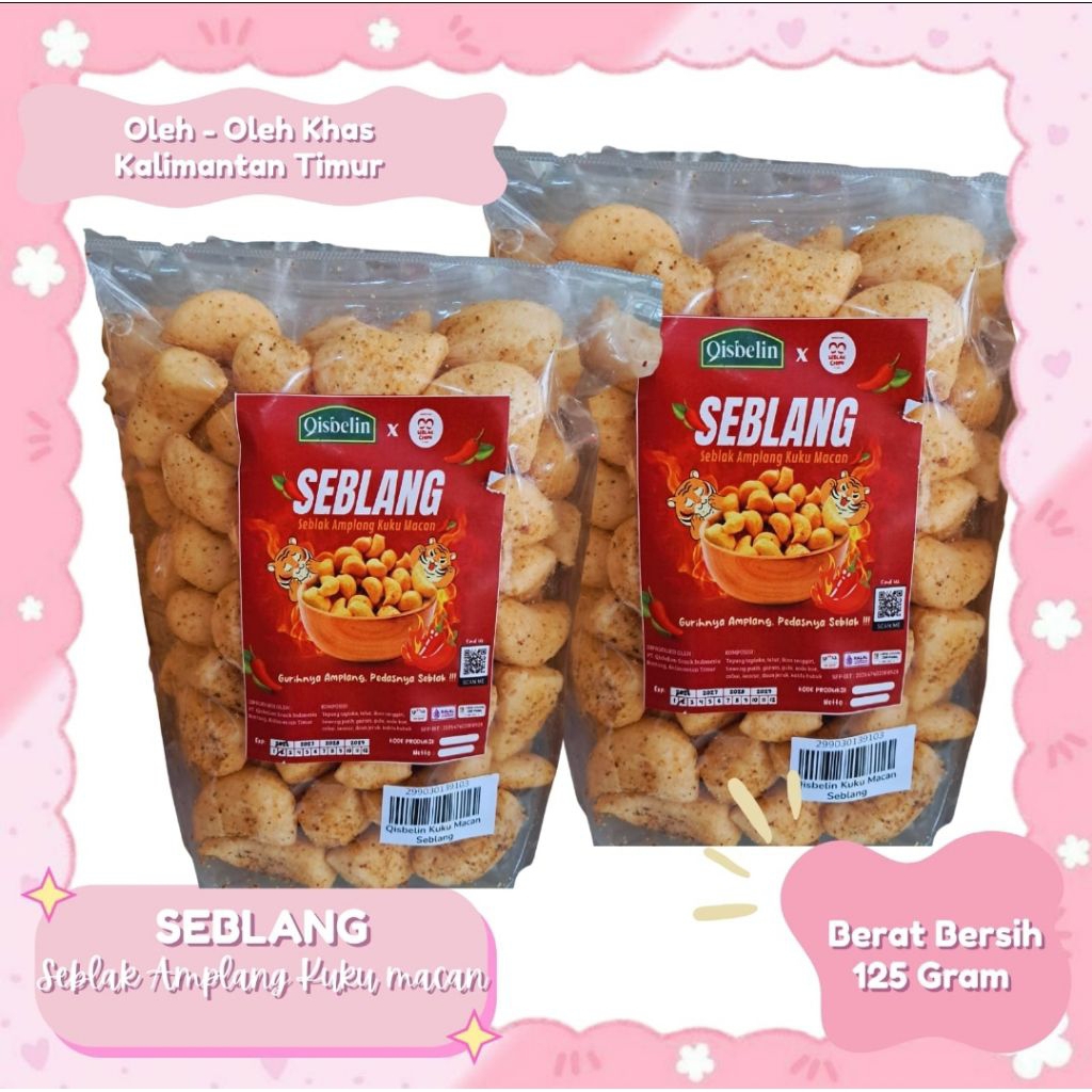 

Seblang Amplang Kuku Macan 125gr | Seblang Snack Amplang Kuku Macan | Oleh-oleh Khas Kalimantan Timur