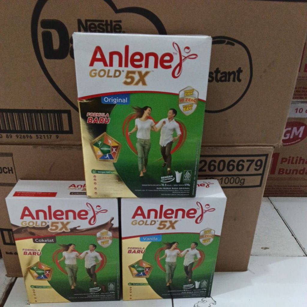 

anlene gold 570gr vanilla, coklat, original