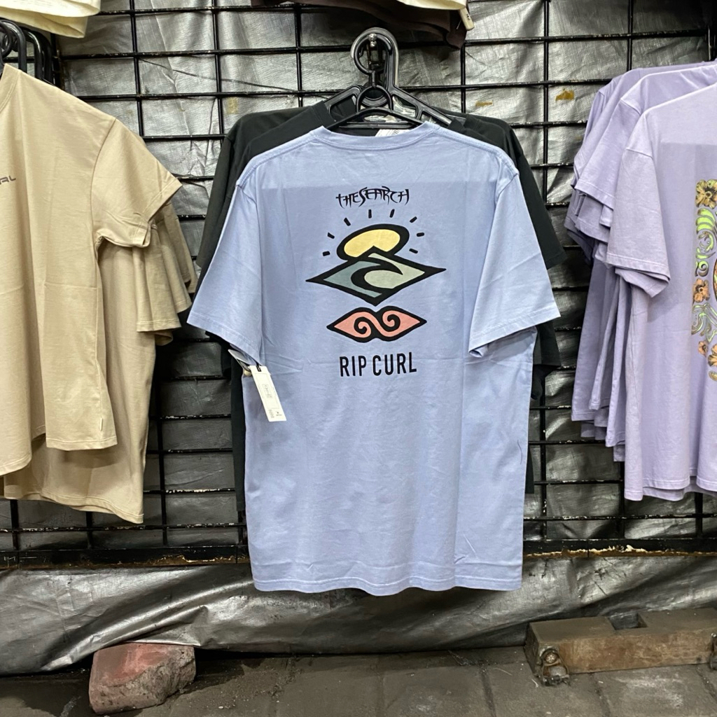 Kaos Ripcurl Search Icon Tee Spray Blue Original