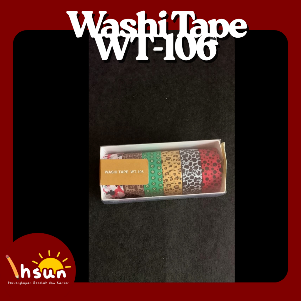 

Washi Tape Wt-106 Joyko / Isolasi Kertas Joyko Wt-106