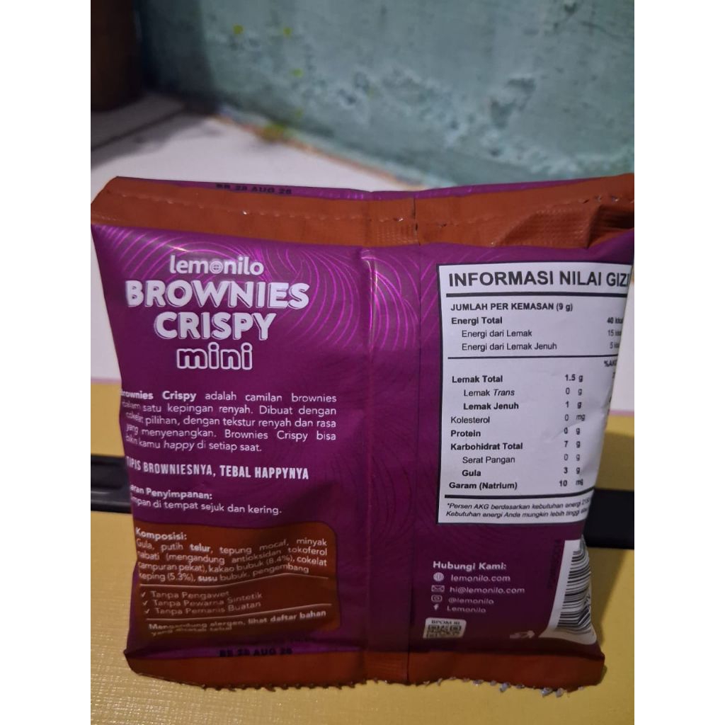 

brownies crispy mini