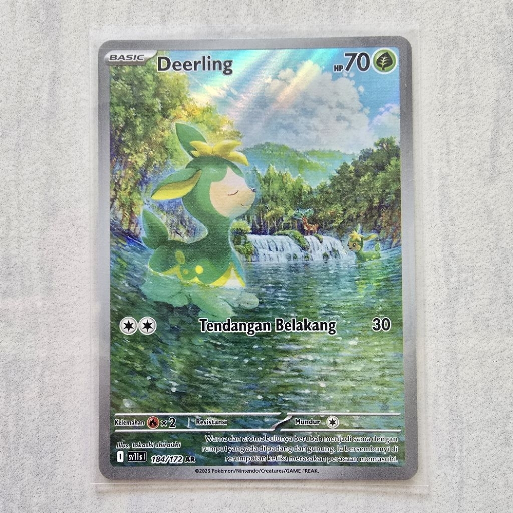 Deerling AR Seri Hitam Putih sv11s 184/172 - Kartu Pokemon TCG Indonesia
