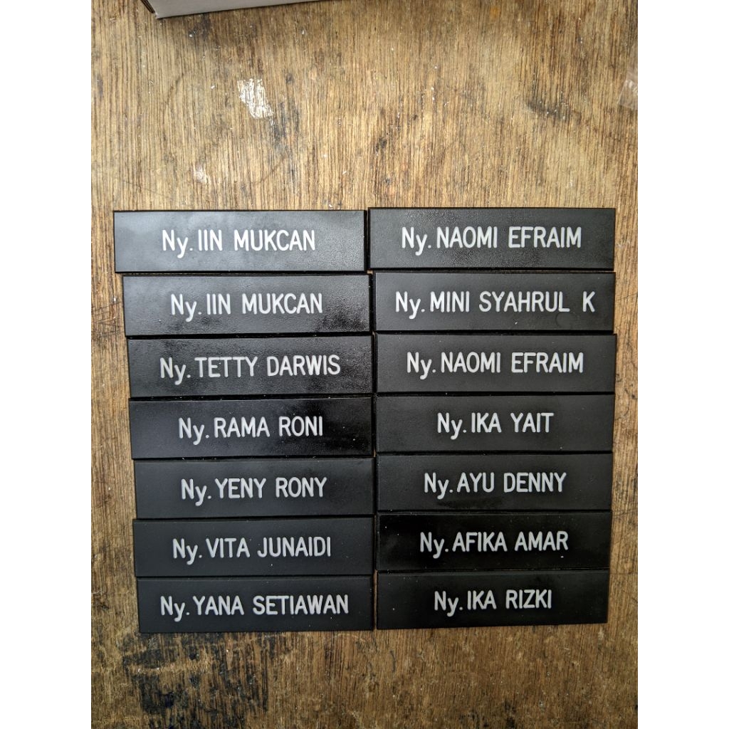 Papan nama  Persit / Name tag Persit/gravir/laser/Papan nama Persit murah