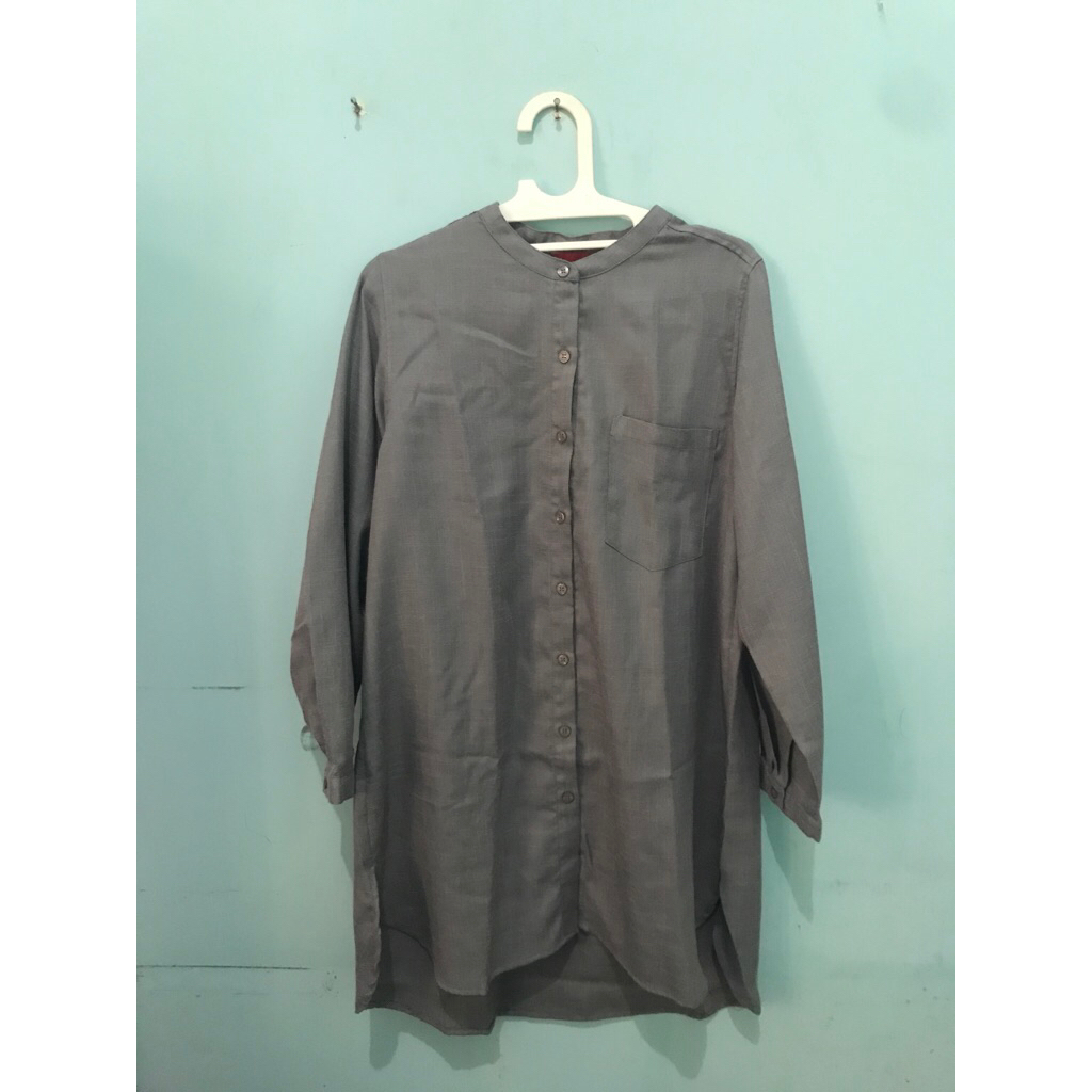 Kemeja Tunik Abu Abu (Dauky) uk L