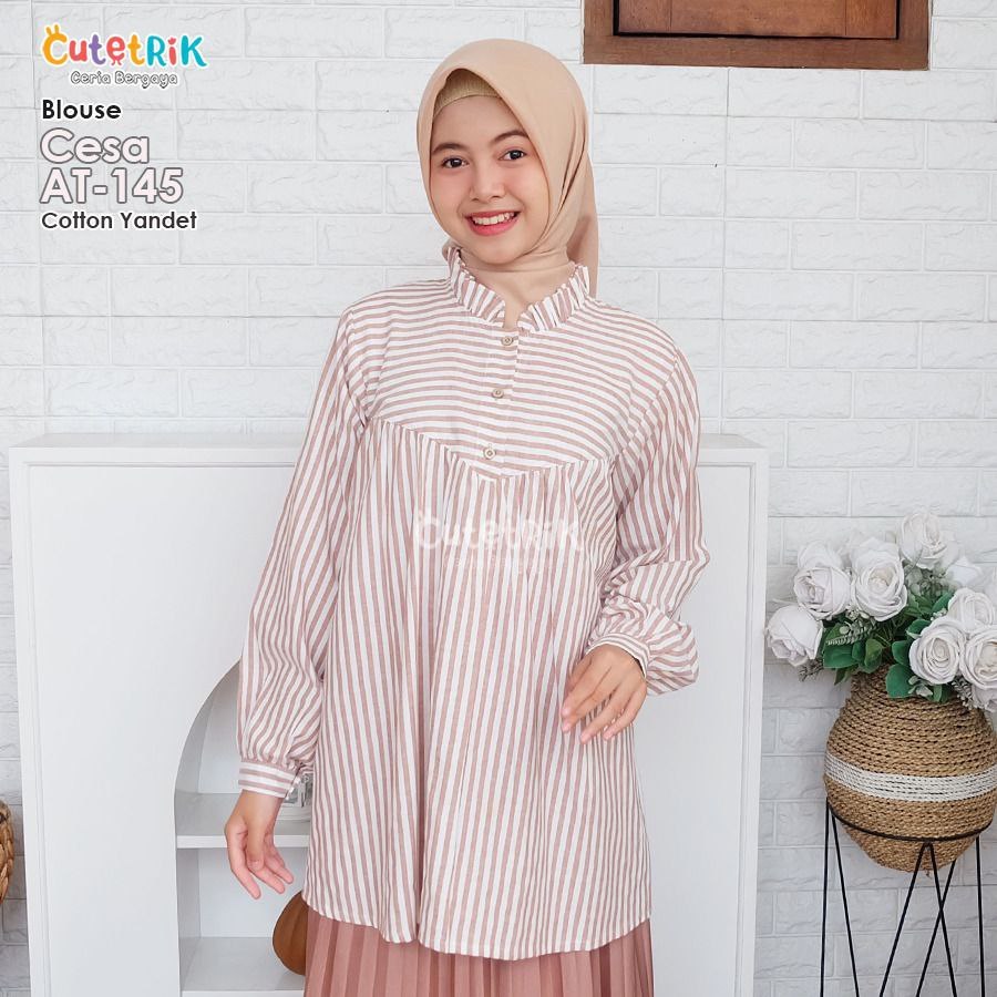 CUTETRIK Atasan Tunik Anak Perempuan 11 - 14  tahun Blouse Remaja CESA Series