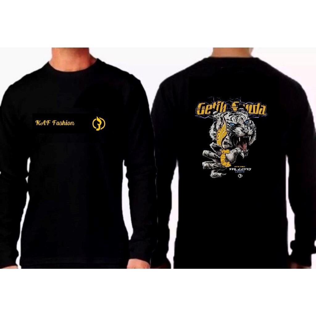 KAF Fashion Kaos Getih Sunda Lengan Panjang/Kaos Distro Oblong Dewasa