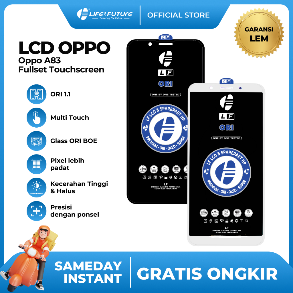LF - (GARANSI LEM) LCD Oppo A83 Fullset Touchscreen