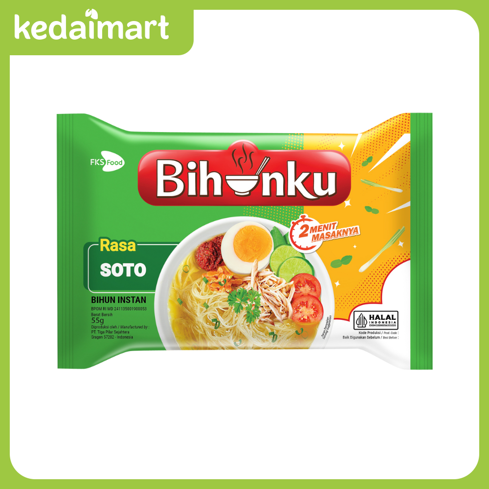 

Bihunku Bihun Instant Rasa Soto Spesial 55 Gram