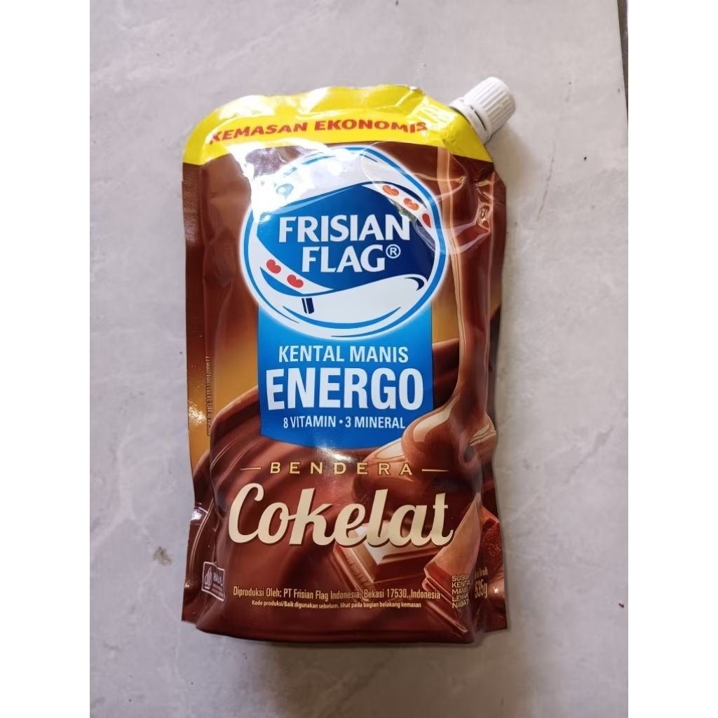 

Frisian Flag Choco Pouch 535g 1dus isi 24