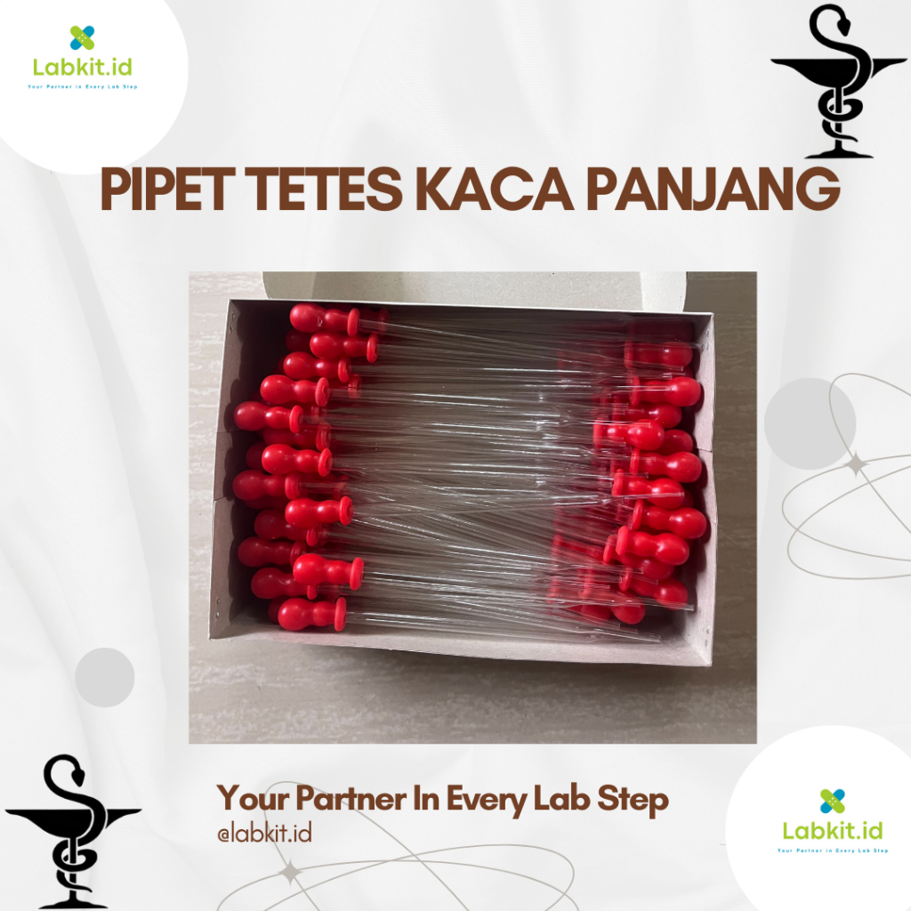 Pipet Tetes Kaca 17cm / Pipet Tetes Panjang