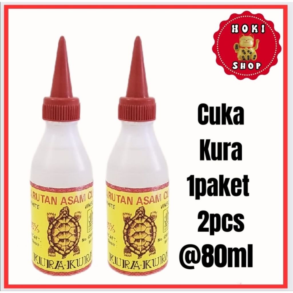 Cuka Kura Kura 1paket 2pcs @80ml / Cuka / Asam Cuka / Larutan Asam Cuka